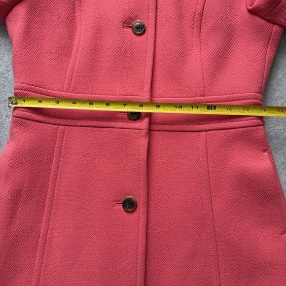 J.Crew Lady Day Coat Double Italian Cloth Wool Womens Size 4 Pink - Picture 12 of 16